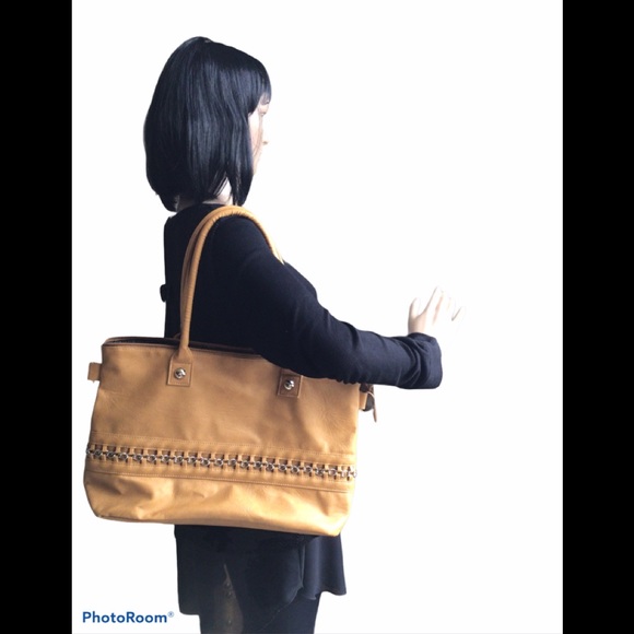 Handbags - Goldenrod Purse with Decorative Chain